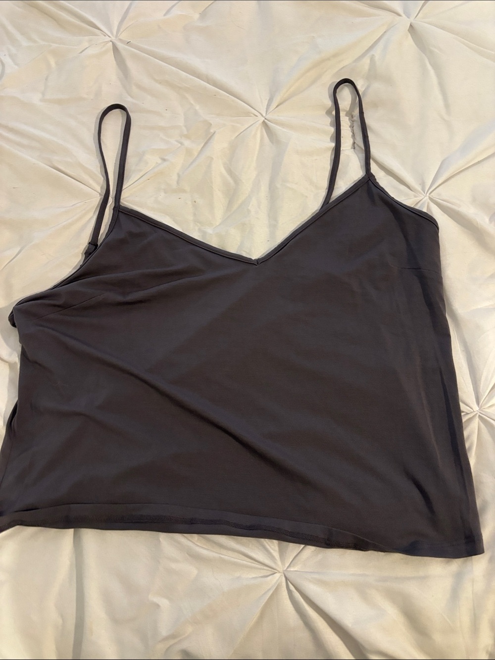 rag & bone Charcoal V-Neck Spaghetti Strap Camisole